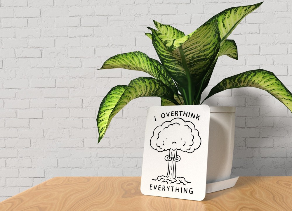 I Overthink Everything | Funny sign For Home or Office