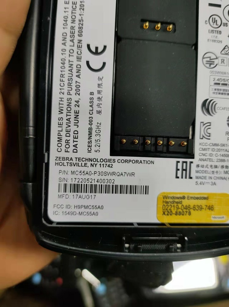 MC55A0-P30SWRQA7WR Motorola Zebra Mobile Computer Barcode Scanner