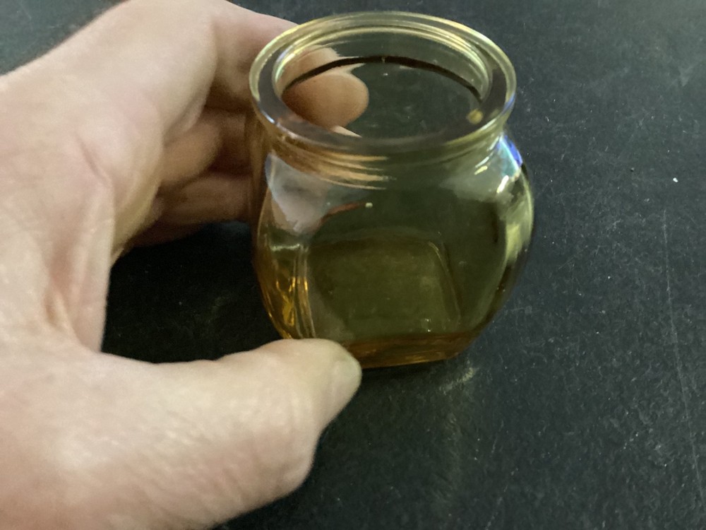 Small Amber Glass Bottle
