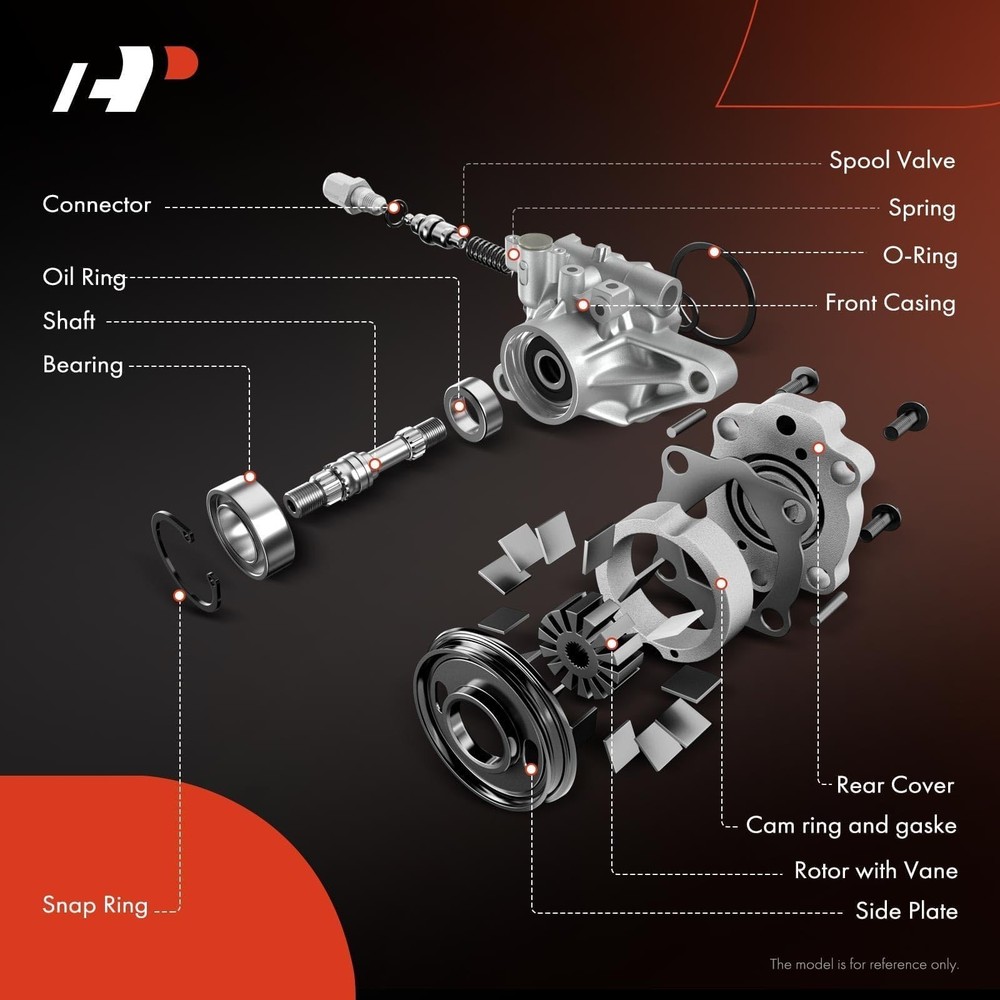 A-Premium Power Steering Pump Compatible with Dodge Durango 2004-2007, Chrysl...