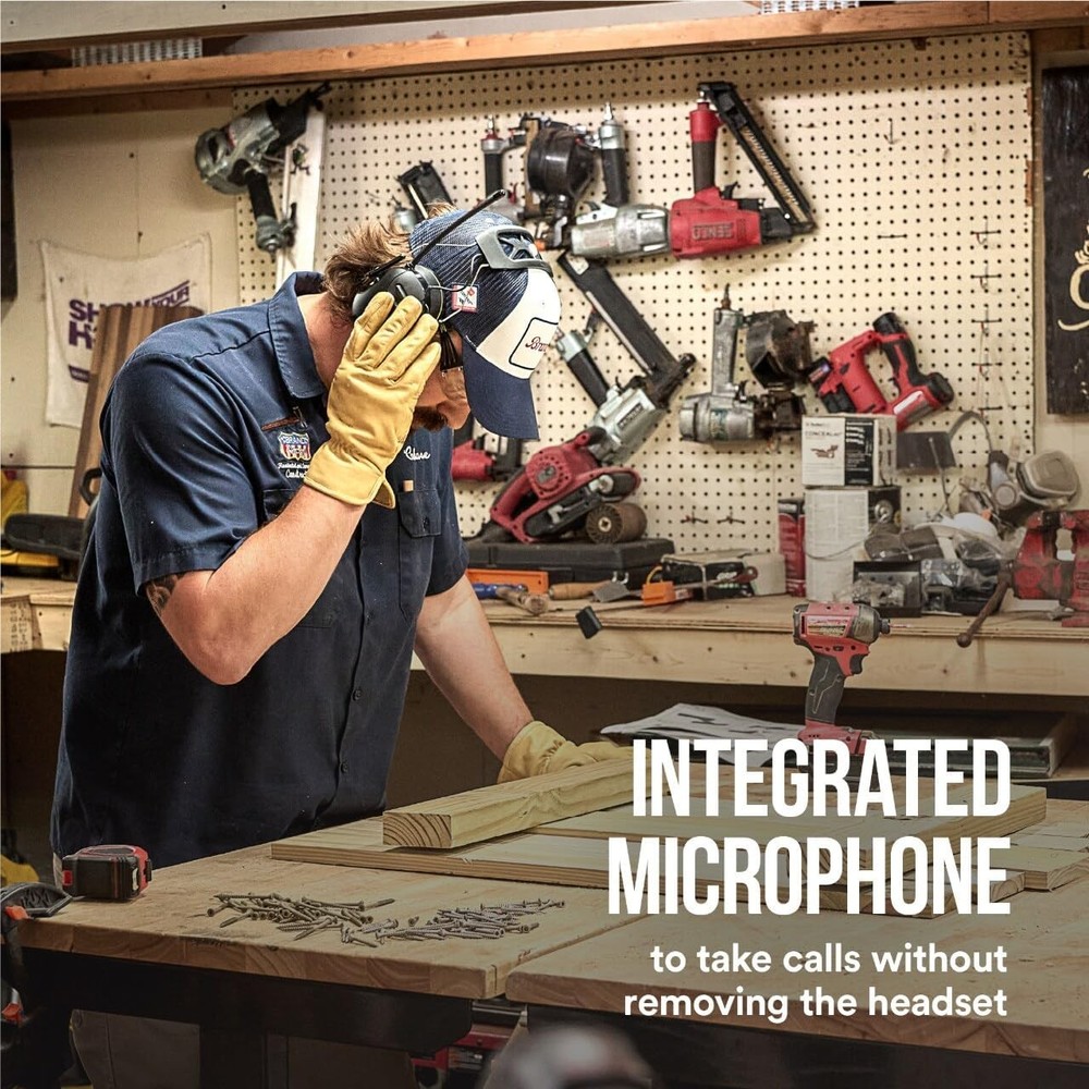 3M WorkTunes Connect AM/FM Wireless Hearing Protector with Bluetooth Technology