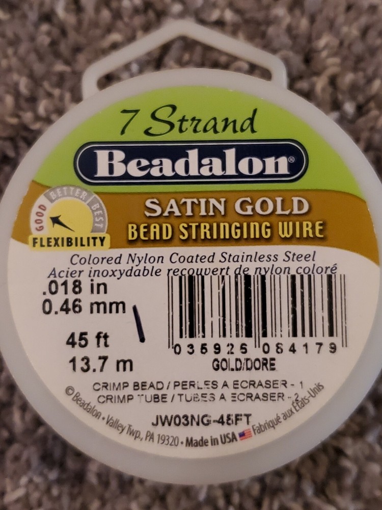 Beadalon 7 STRAND Bead, Gem Stringing Flex Wire (Various Colors + Sizes)