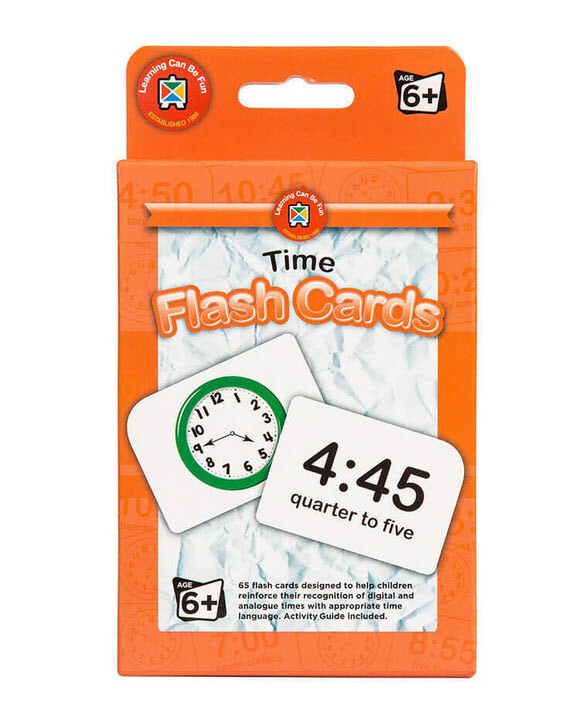 Time Flash Cards Learning Can Be Fun Teaching Digital & Analogue Clock Activity