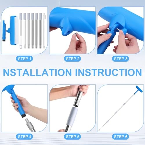 Ceiling Paint Roller No Drip Kit – 111-Inch Extension Pole Included, 10 Inch