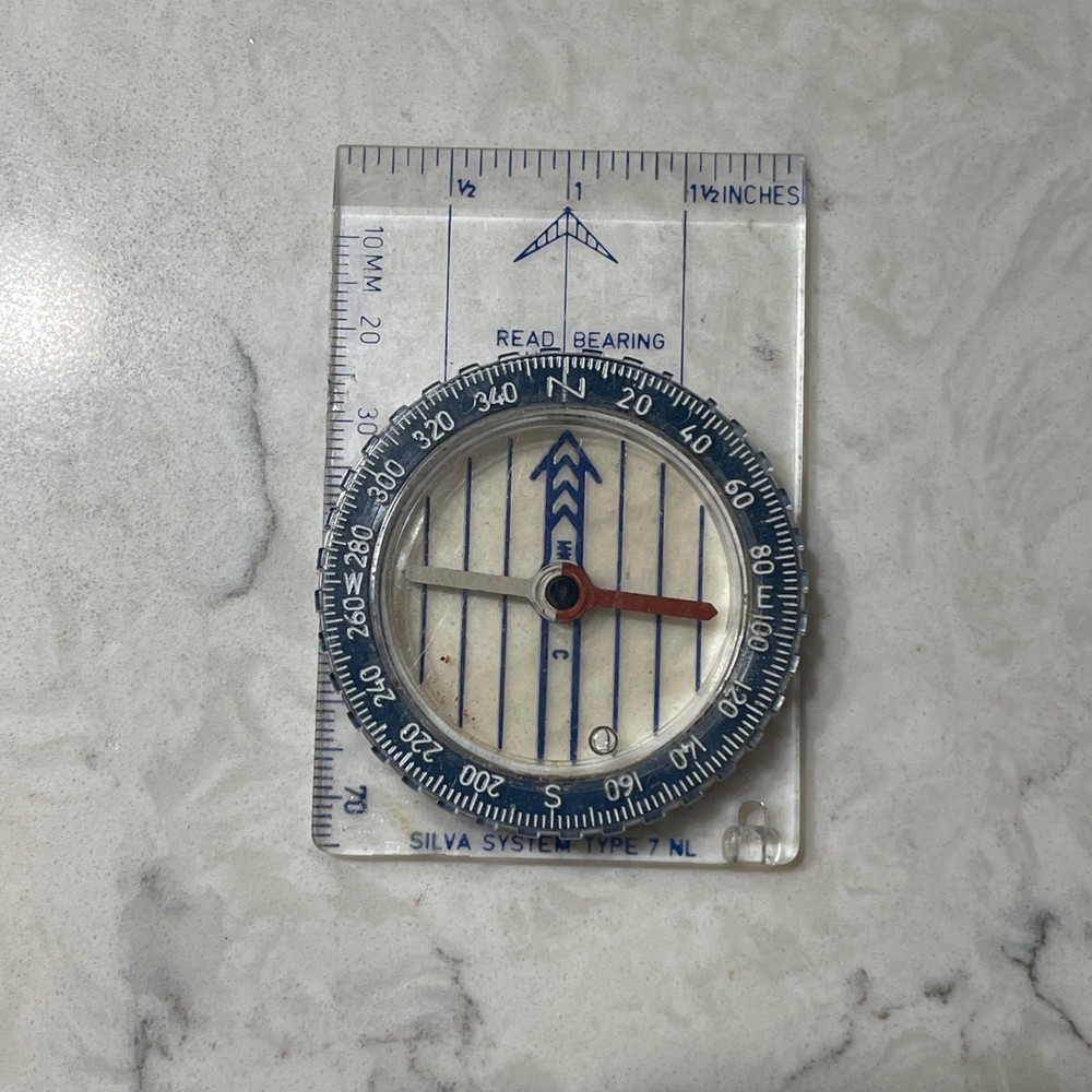 Vintage SILVA SYSTEM TYPE 7 NL Compass made in Sweden