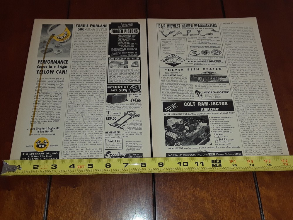1966 FORD FAIRLANE GT/A ORIGINAL ARTICLE
