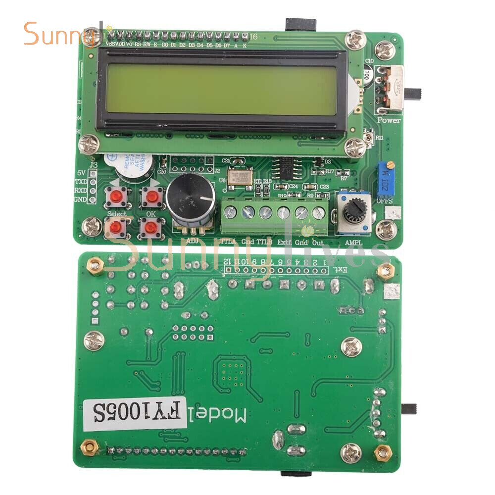 DDS Function 5MHz Signal Generator Module Sine/Triangle/Square Wave TTL Output.