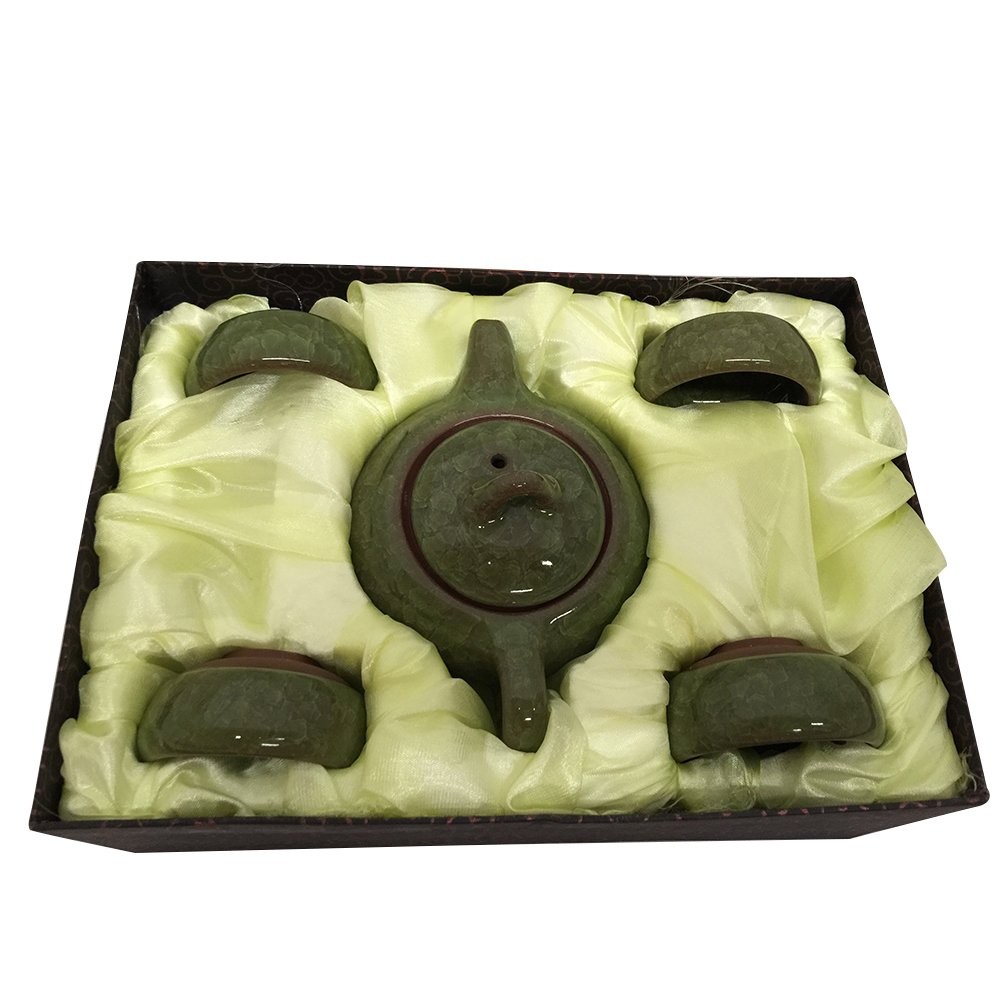 THY HOME Exquisite Glazed 5 PCS Ceramic Tea Set