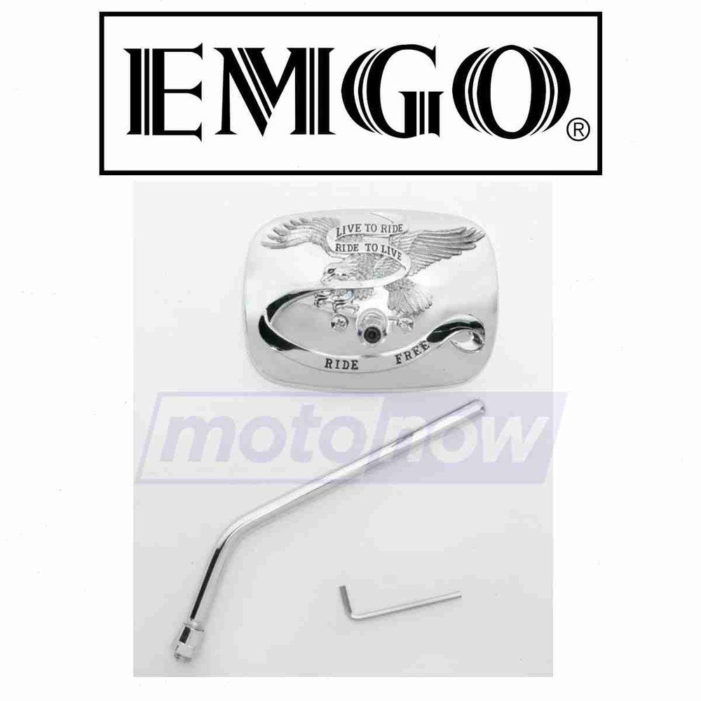 Emgo 20-31755A Universal Rectangular Mirror for Body Mirrors  ys