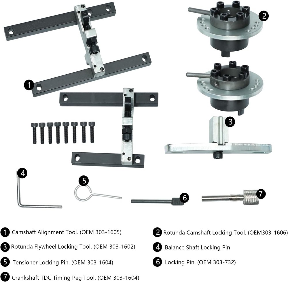 Belt Engine Timing Locking Setting Tools Set for Ford 1.0 ECOBOOST Lock Tool KIT