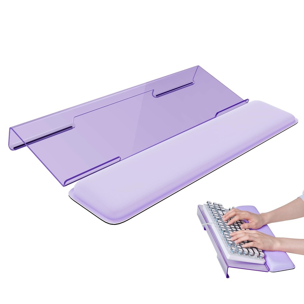 Computer Keyboard Stand for Desktop, Keyboard Wrist Rest Holder Stand for Eas...
