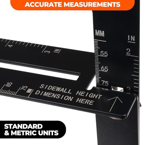 Wheel Fitment Tool, Offset Measuring Mockup Tool Wheel Simulator for Fits 5 Lug