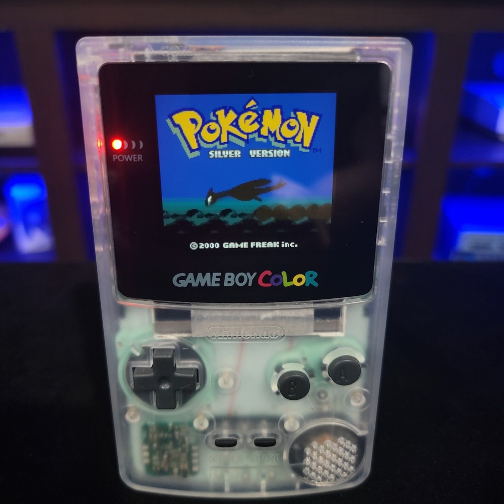 Clear Transparent Gameboy Color IPS Console Backlit LCD Screen GBC Game Boy
