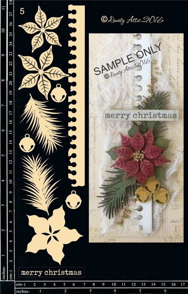 Dusty Attic Chipboard 3x11 - Creative Layers #5, DA1702