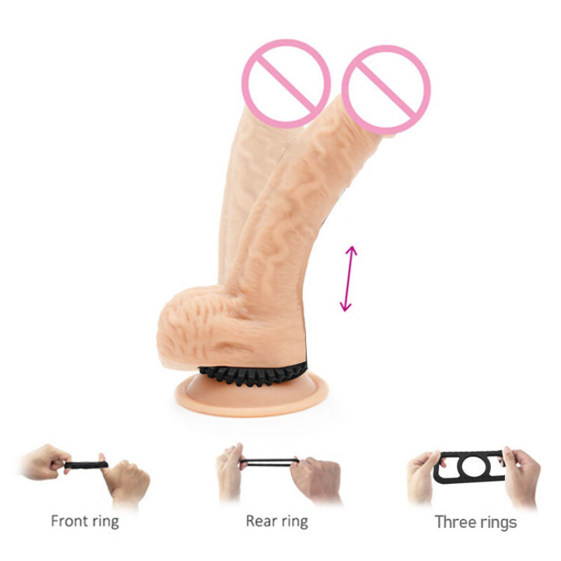 Ball Stretching Penis Enhancer Delay Ejaculation-Scrotum-Stretcher-Ring for Male