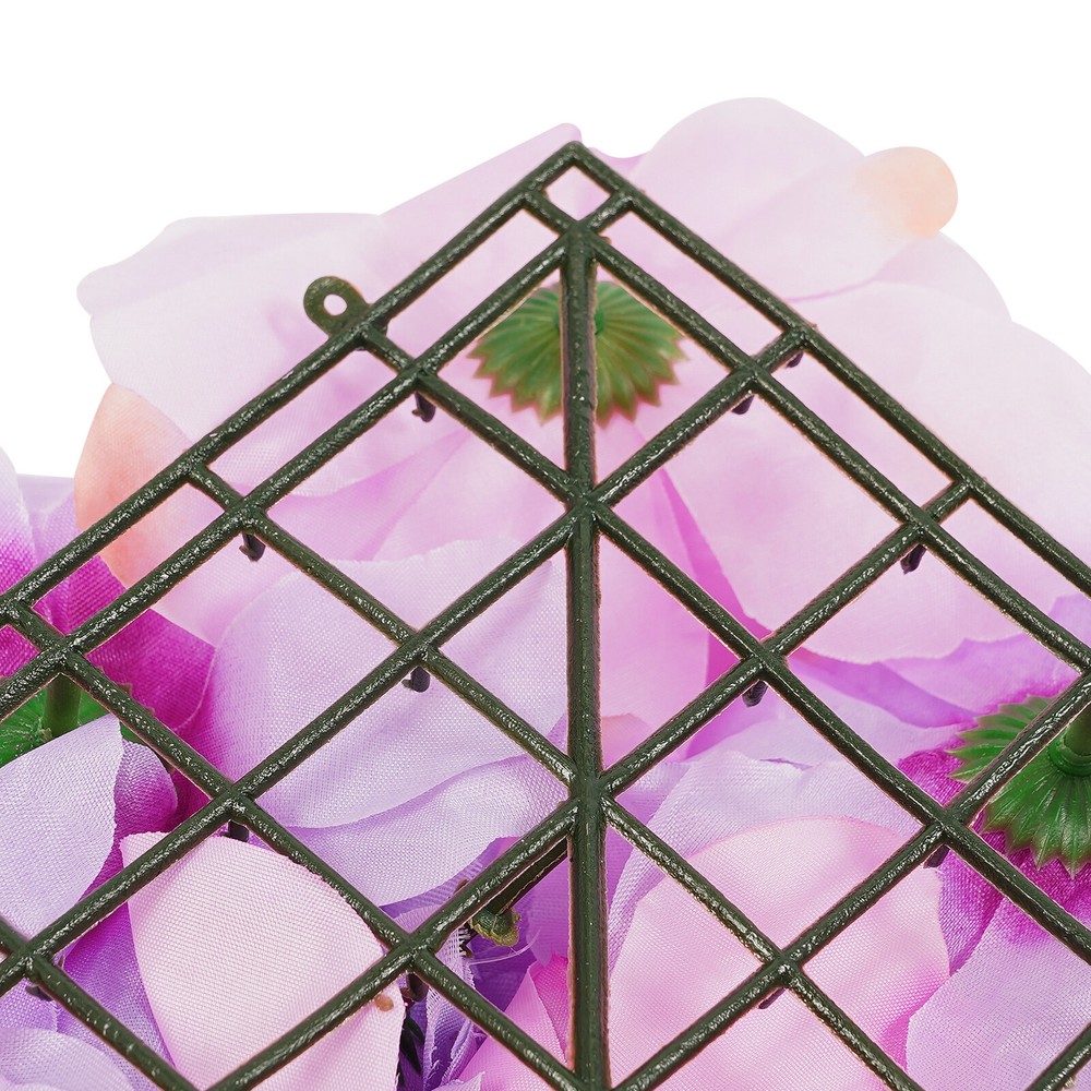 12pcs 3D Artificial Flower Wall Panels for Home & Wedding Decor