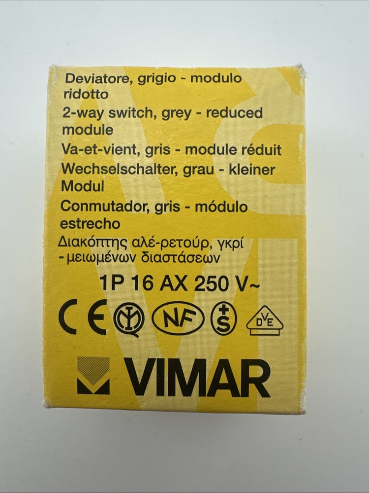Vimar Idea 17003 1P / 16 / AX / 250 V ~ Grey 2 Way Switch