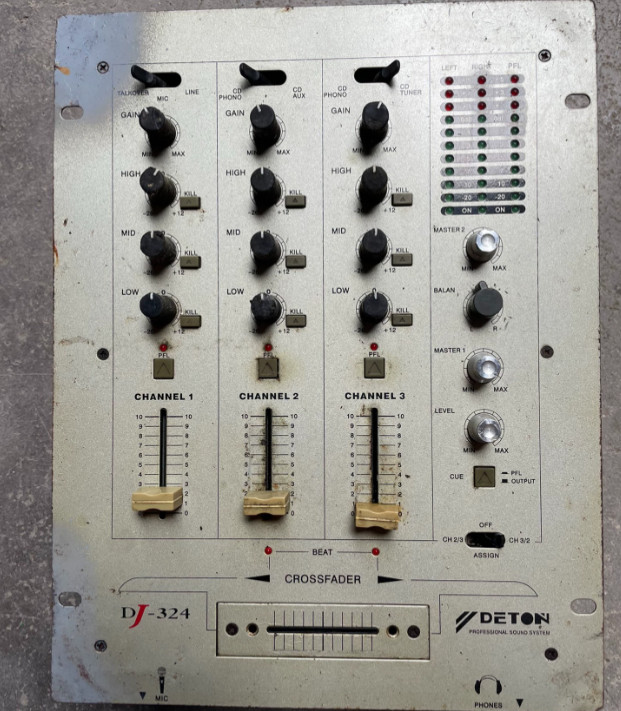 1pcs DENON DJ-324 Mixer Console