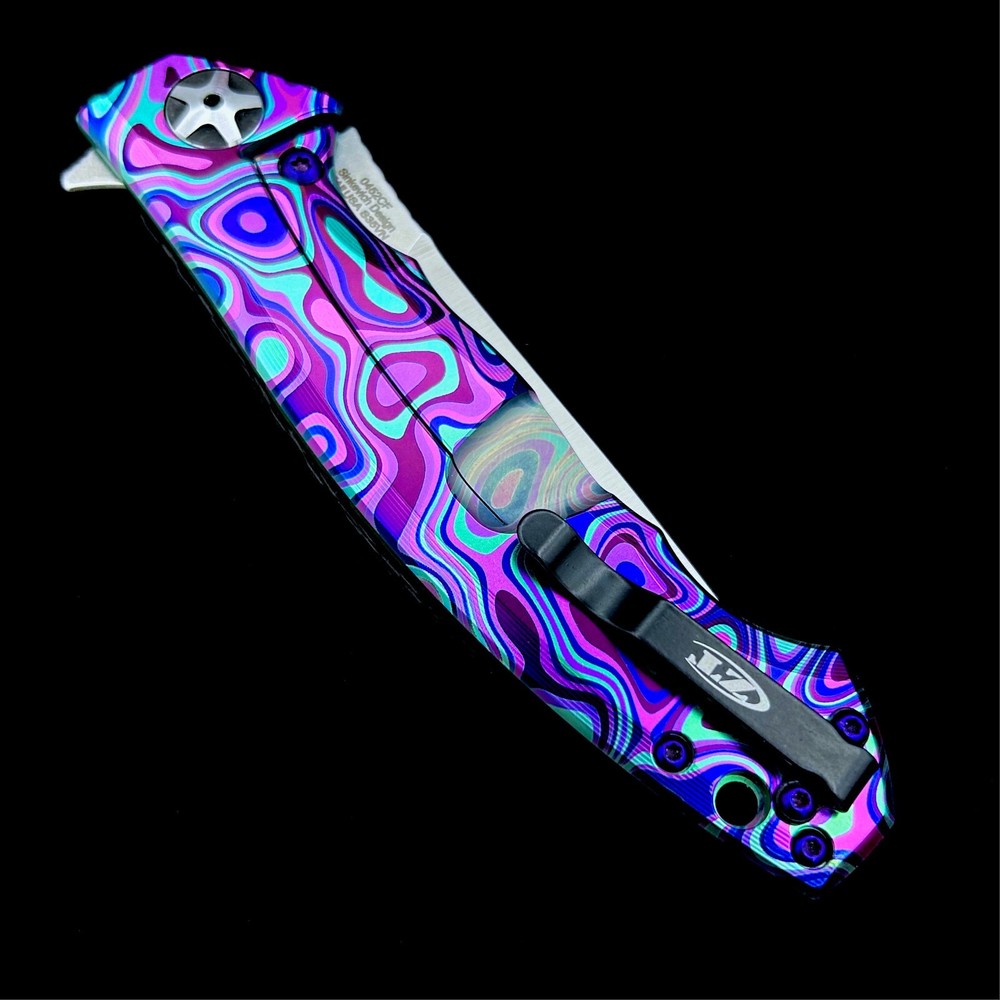 Zero Tolerance ZT 0452CF Plain Edge Folder BWL FloEvo pttn Ano custom zt452cf