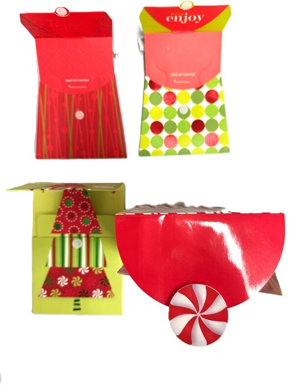 Gift Bag & Gift Card Holder 4 Assorted Design For Christmas, As Shown