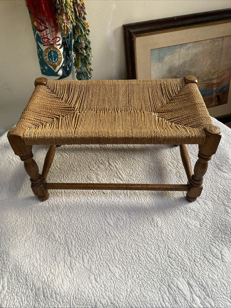 Vintage oak stool