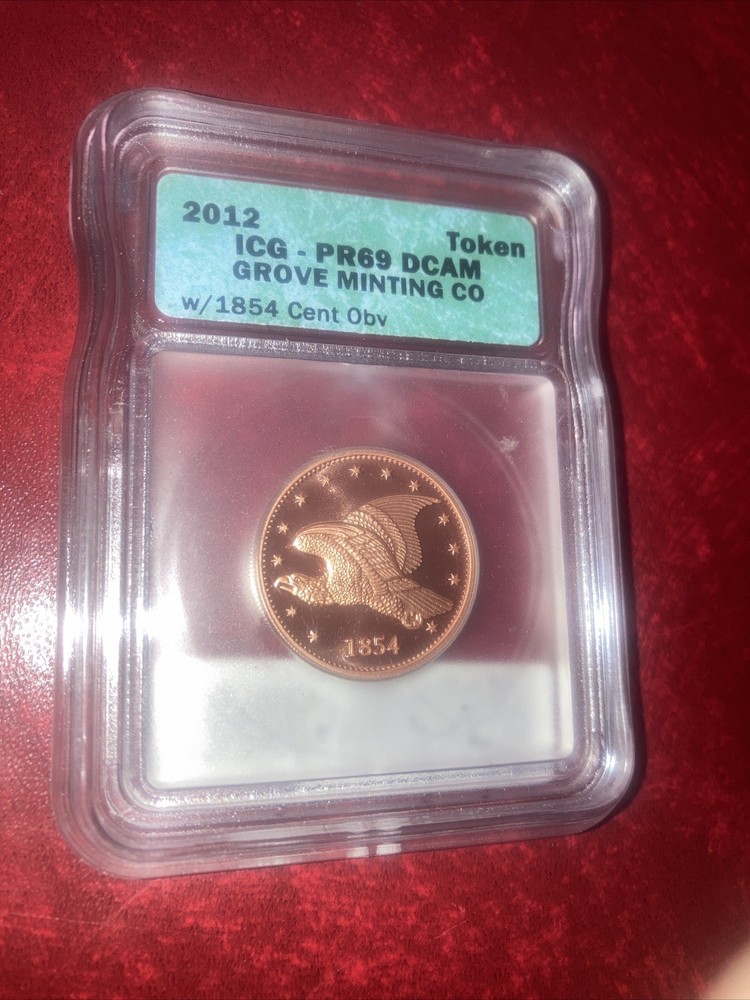 Commemorative 1854 Flying Eagle Grove Minting 2011 PR 69. Lot# 291