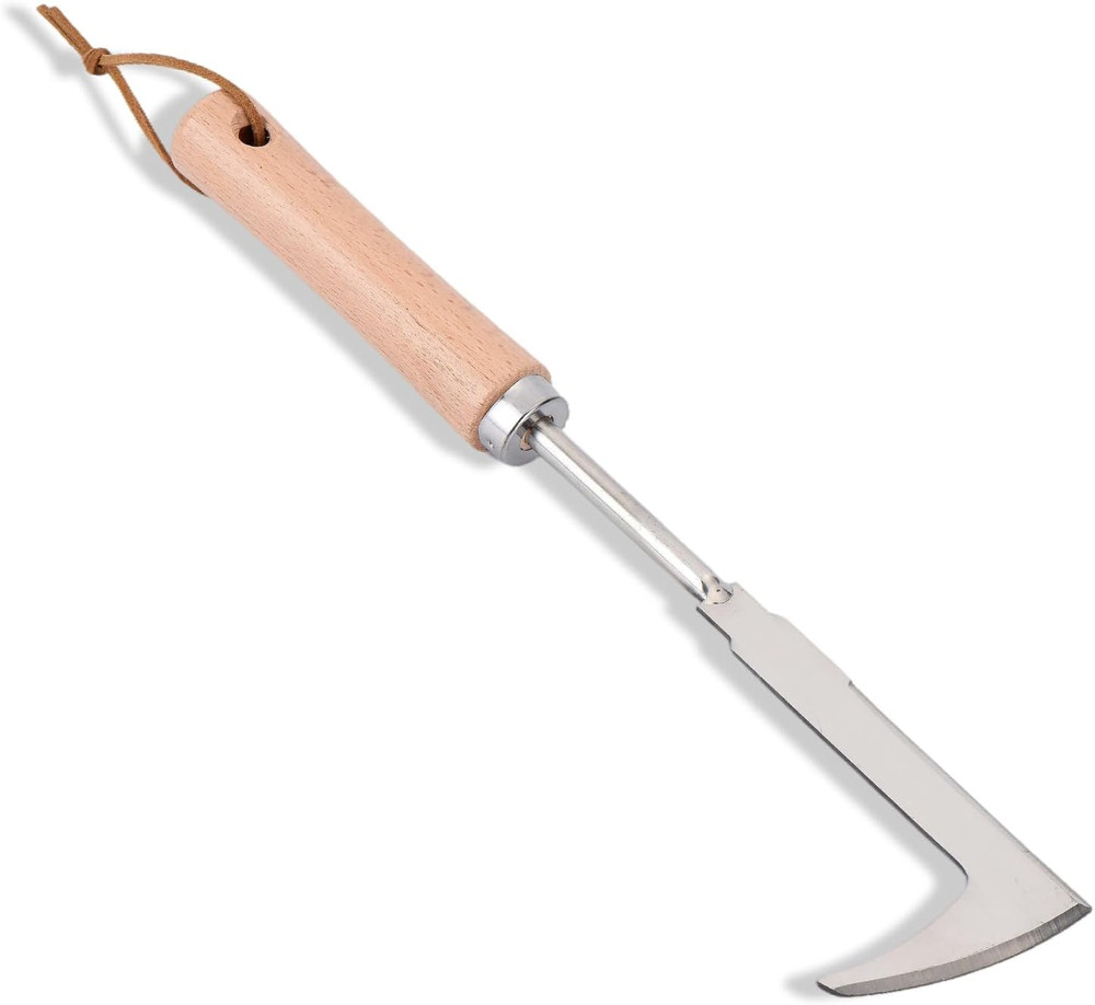 Stainless Steel Crack Weeder Tool L-Shape Patio Weed Puller