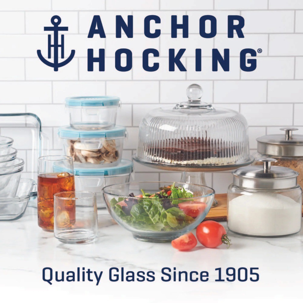(4 pack) Glass Cracker Jar with Lid, 2 Quart, Best Used for Kitchen