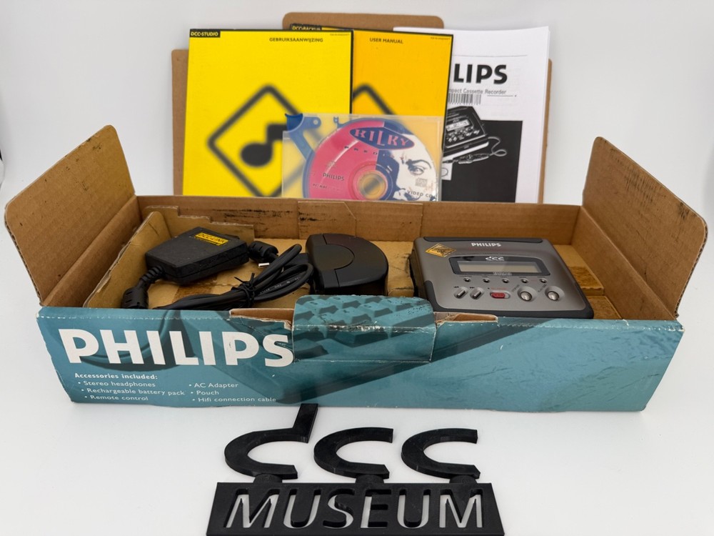 Mint Restored Philips DCC 175 with PC Cable Portable Digital Compact Cassette