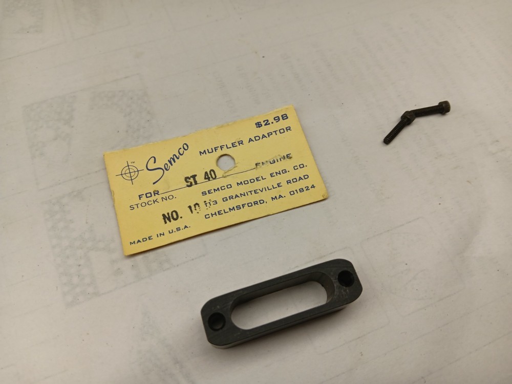 Semco Muffler Adapter for 30- 40 RC Engine