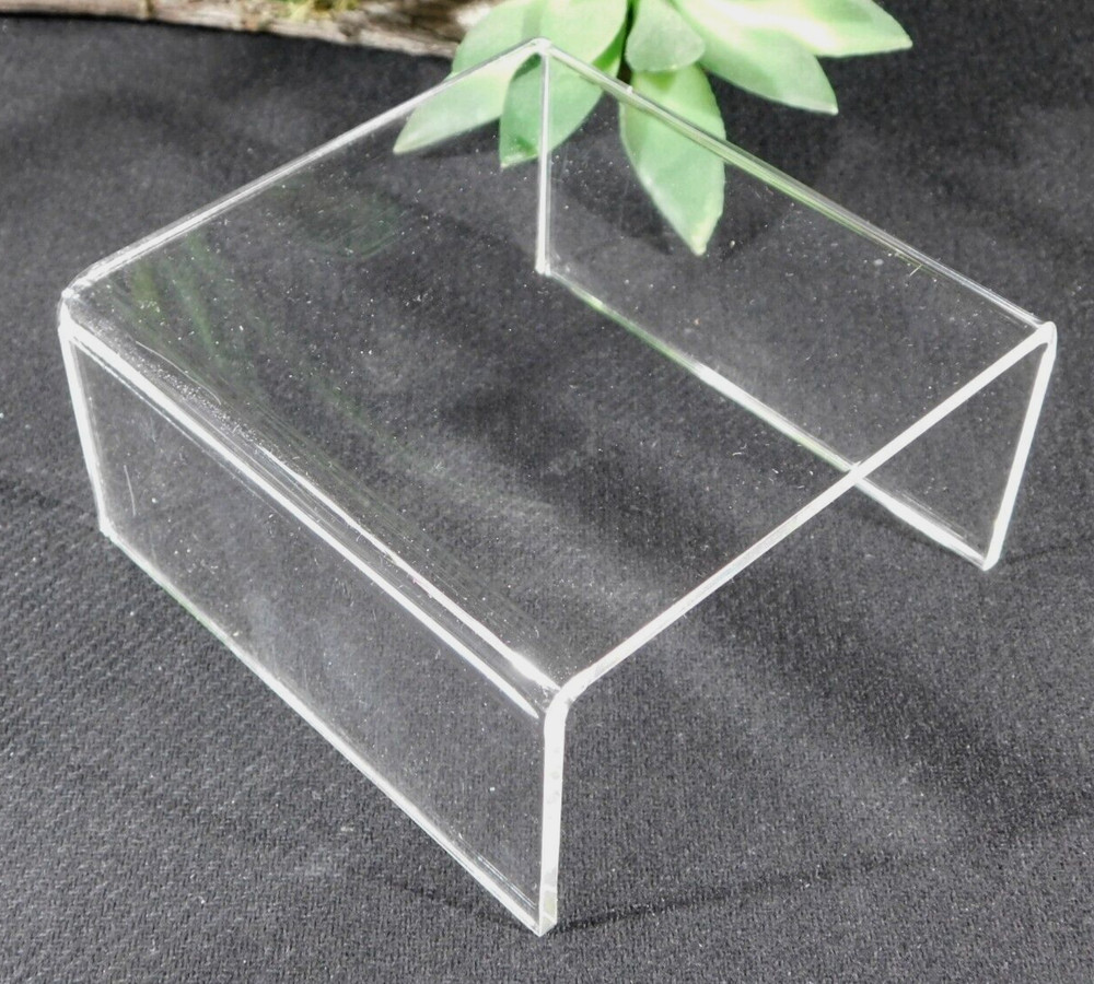 Display Stand Riser Type Clear Lucite Medium Size Short