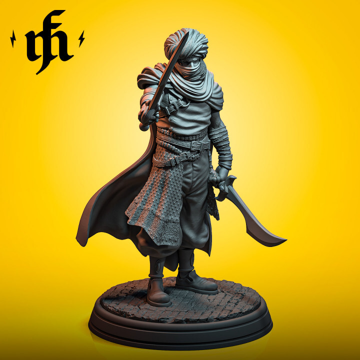 Bahram by Midas Forge | D&D | DnD | Miniature | Print on Demand