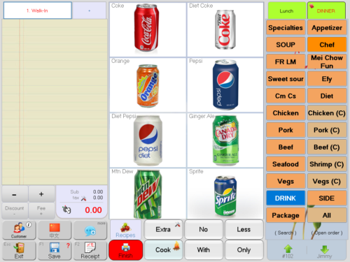Intel Core i5 @ 2.5 Ghz All In One Touch Screen POS System Restaurant Black