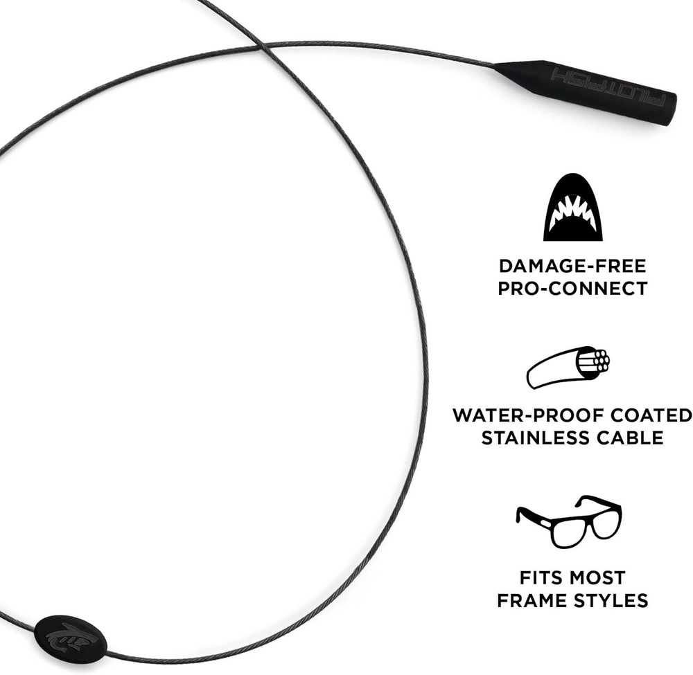 Wire Sunglasses Strap, No-Tail Eyewear Retainer for Glasses, Secure Eyeglass ...