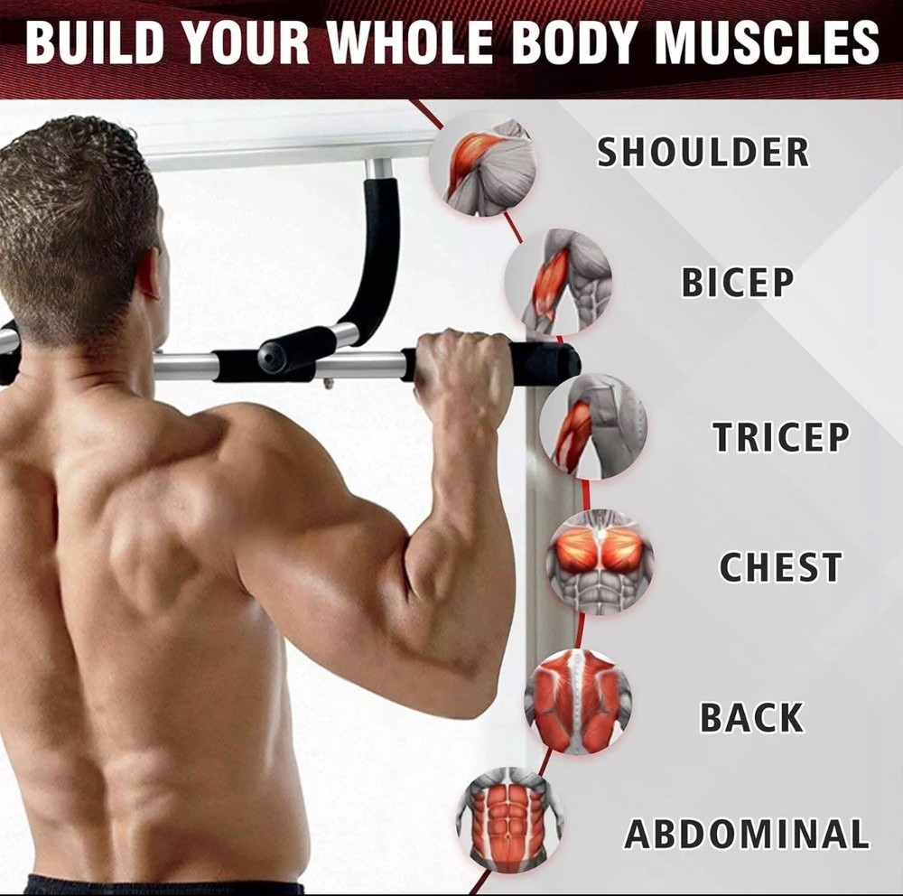 Doorway Chin Up Pull Up Bar Multi-Function Home Gym
