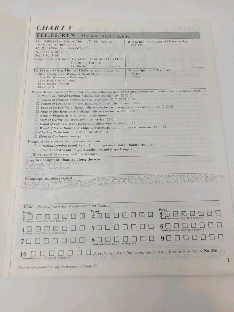 Final Challenge Adventure Module - Role Aids 722