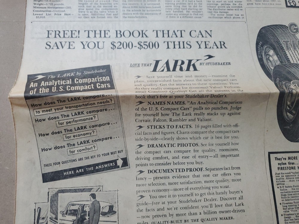 1960 Lark by Studebaker newspaper ad