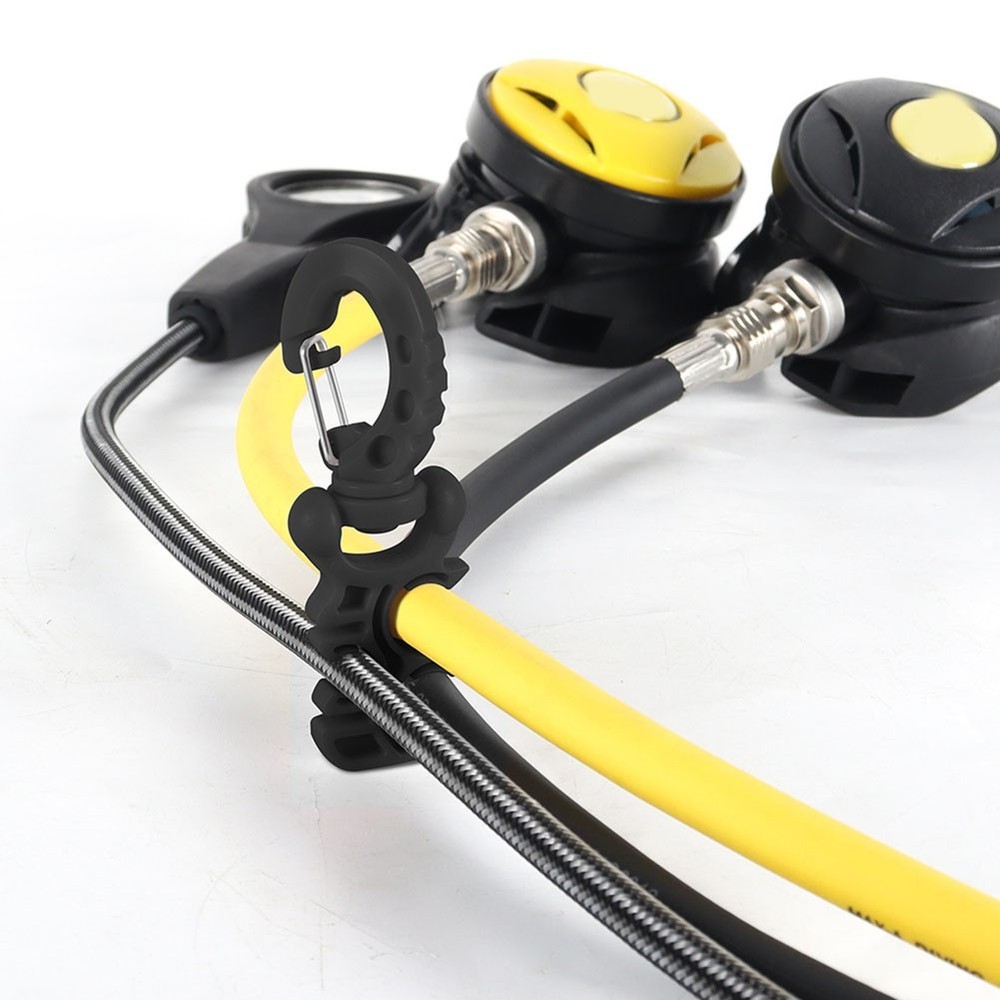 For Second Stage Regulator Scuba Hose Holder Clip with 3 Hole Quick Release