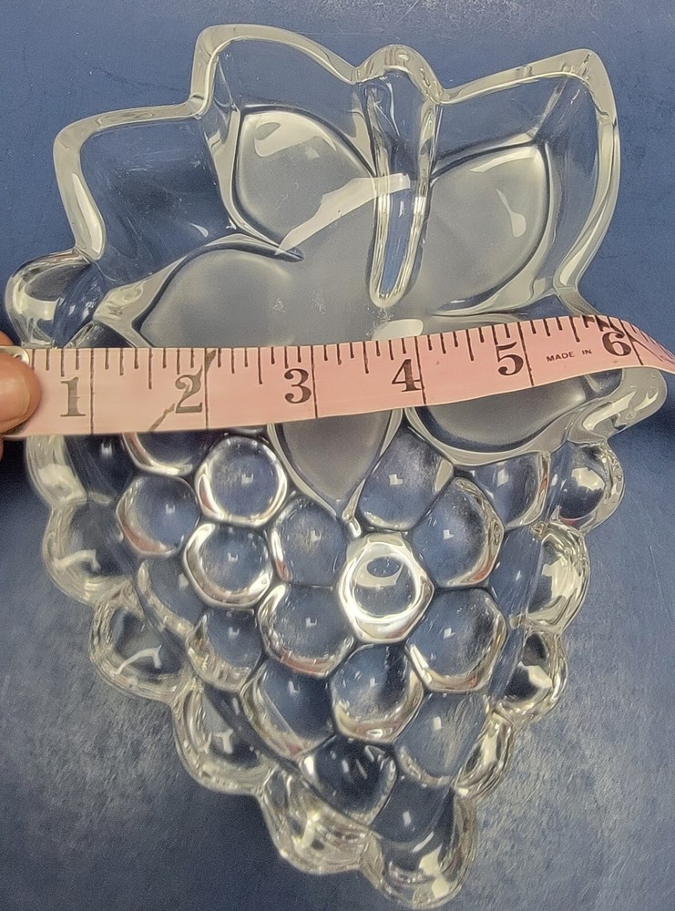 Studio Silversmiths Grape Dish~Fine Crystal~made in Germany