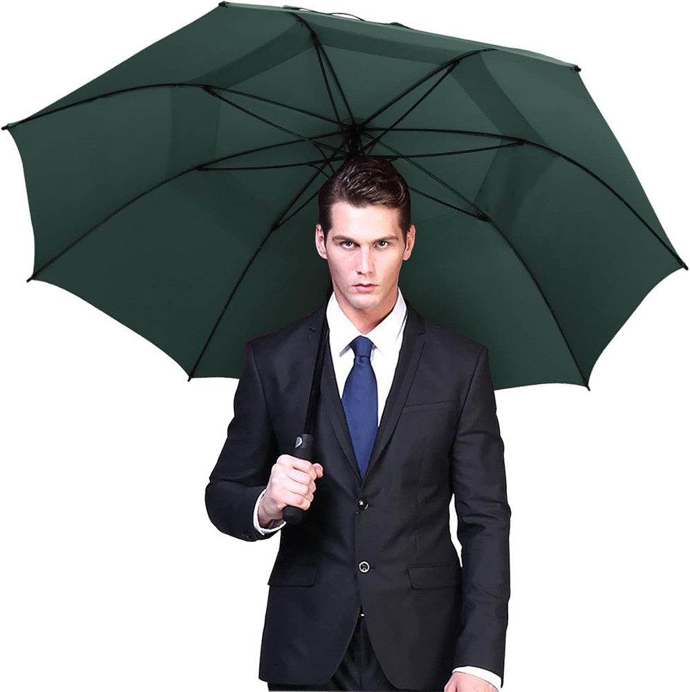 47/54/62/68 Inch Automatic Open Golf Umbrella Oversize Extra Large Double Canopy