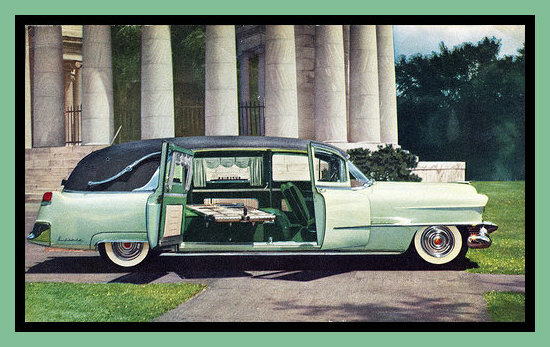 1955 Cadillac EUREKA Hearse, Toolbox - Refrigerator Magnet, 42 MIL