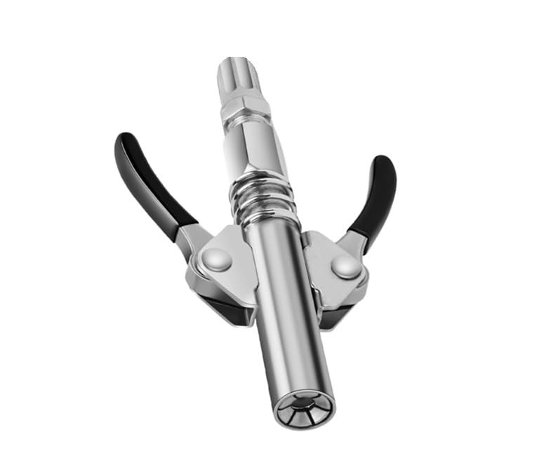 Grease Gun Coupler Double Handle Quick Lock Release Grease Tips Ends Couplers