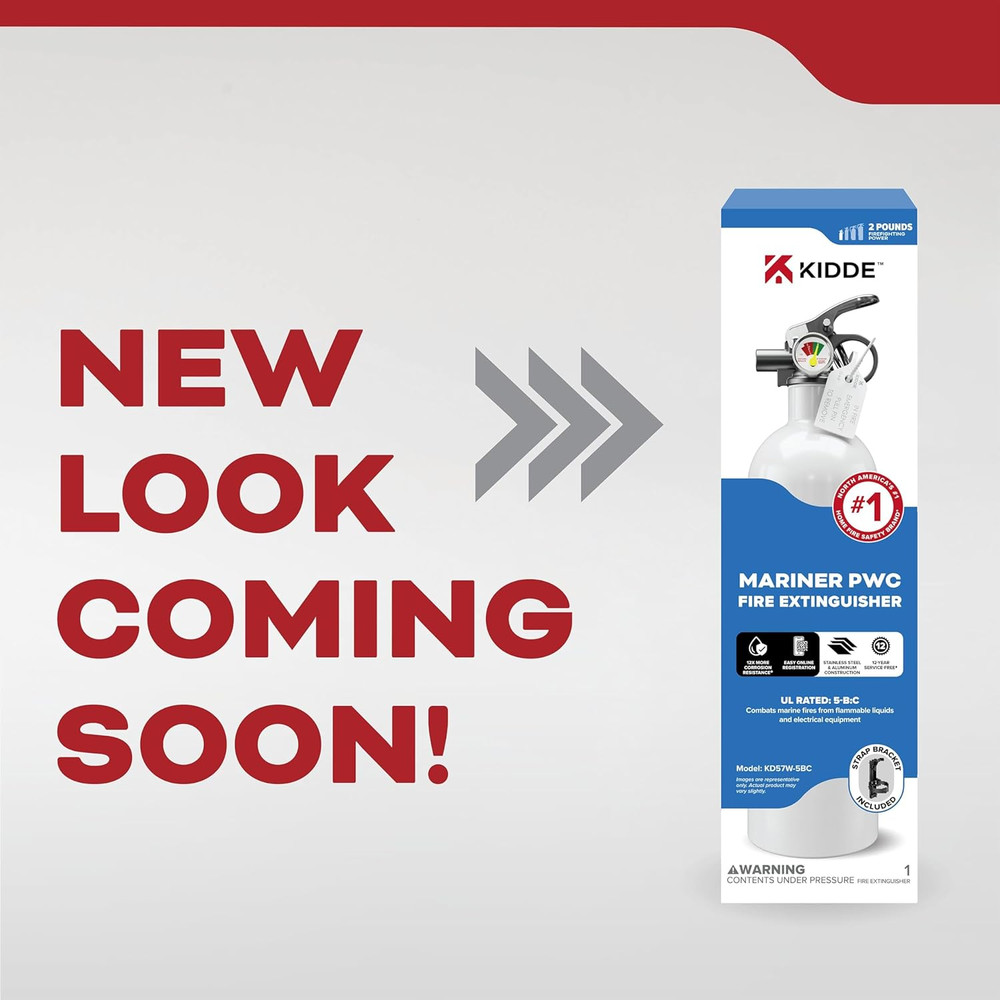 Fire Extinguisher for Boats, Single-Use 5BC