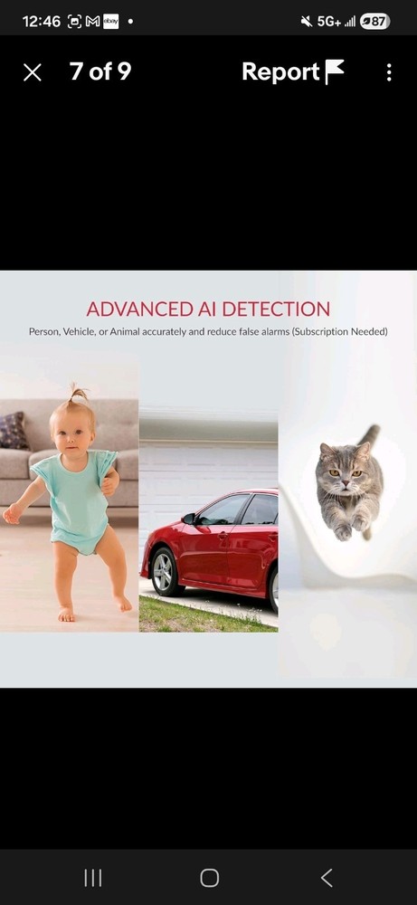 YI Pro 2pc Home Camera 2K Wireless IP Security Surveillance System Night Vision