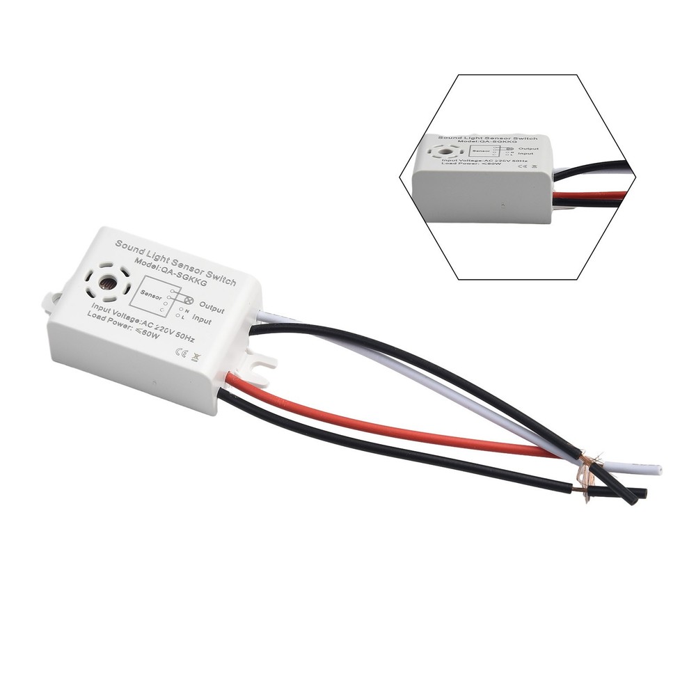 1X Sound Voice Sensor Switch Indoor Automatic Voice Control Sensor Switch New
