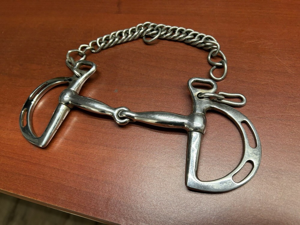 5” Kimberwick Snaffle Bit with Curb Chain