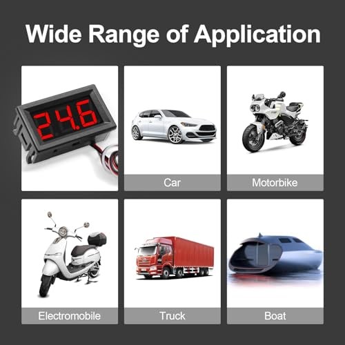 2Pack DC0-100V Mini Voltmeter Voltage Tester DC Voltage Gauge Voltage