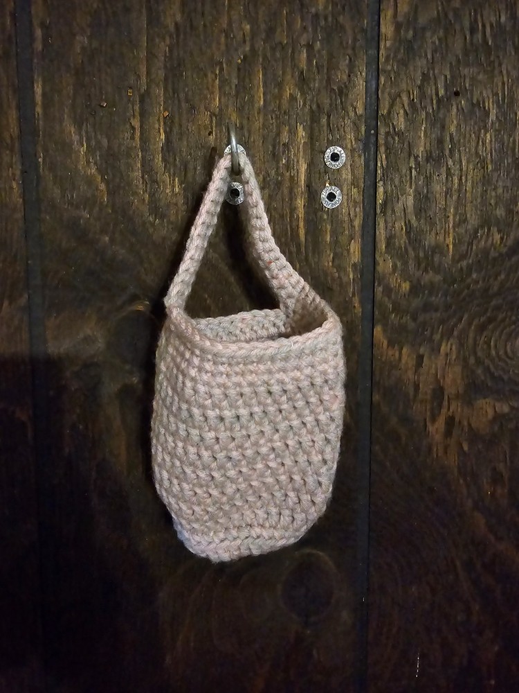 Handmade Crochet Mini Hanging Basket