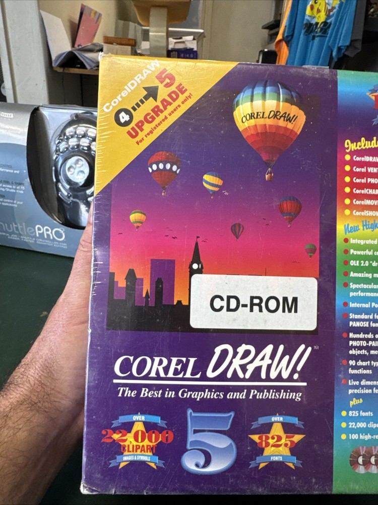 Vintage Corel Draw 5 PC CDROM
