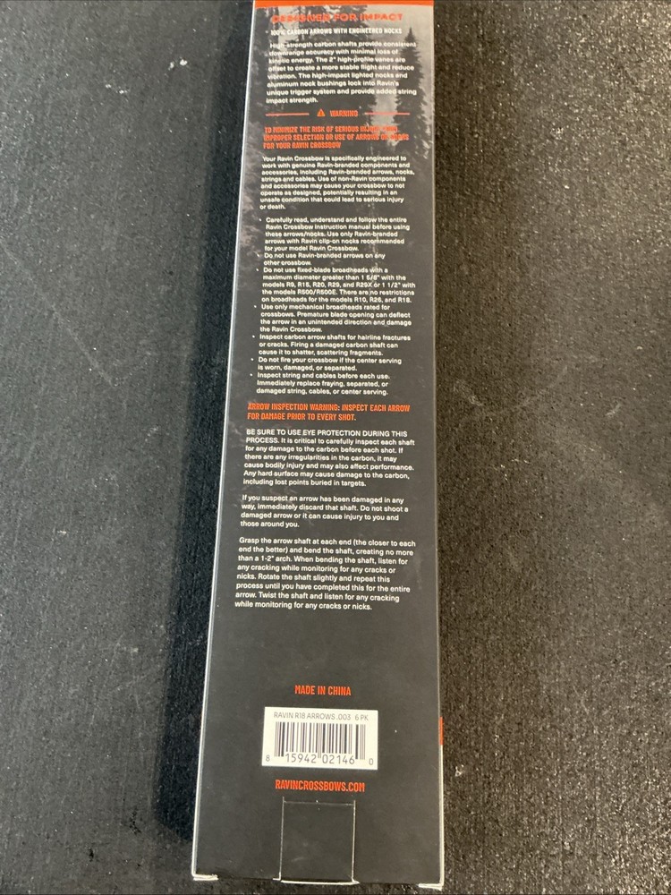 Ravin r18 crossbow Bolts